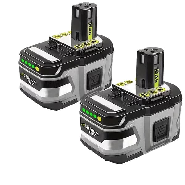 Litiumbatteri, 18V, 8000mAh kapacitet,18V-a, RYOBI 18V 8.0Ah 2PCS