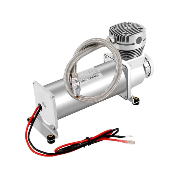 Luftkompressor, 200 PSI Maksimalt Tryk, 50 L/min Luftstrøm,Sølv