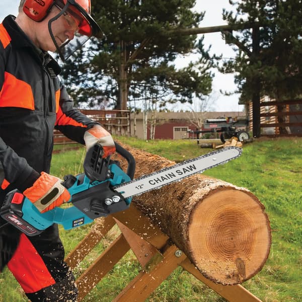 Elektrisk Kedjesåg, Lätt Design, Hög Effektprestanda,2 Batterier