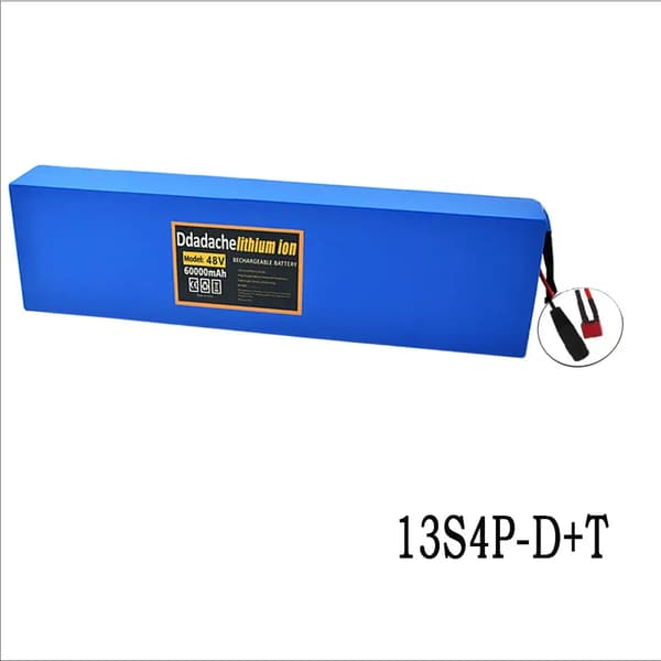 Batteripack, 48V Litiumjon, 60000mAh Kapacitet,T-DC