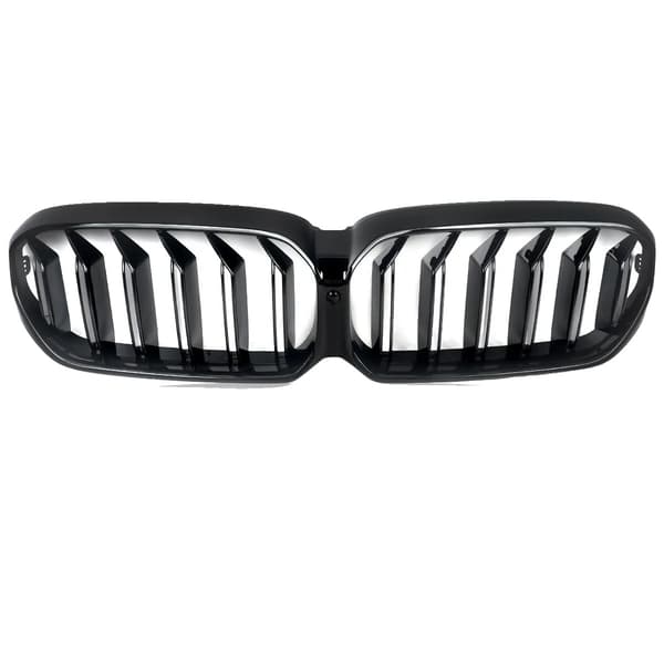 Front Bumper Gitter, Dobbelt Slat Design, Nem Installation,glans sort