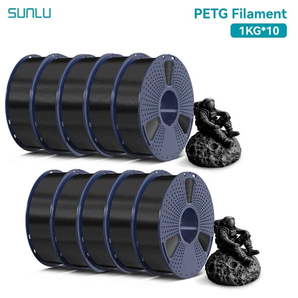 3D-printer filament, PETG-material, kompatibel med FDM-printere,Sort