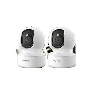 Inomhus säkerhetskamera, 3MP upplösning, dual-band WiFi-anslutning,2PCS