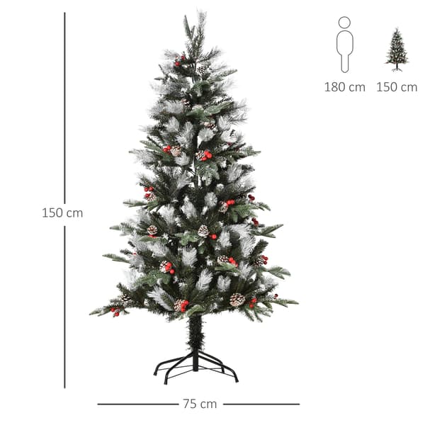 Konstgjord Julgran, Livlig Design, Lätt Montering, 1.5M