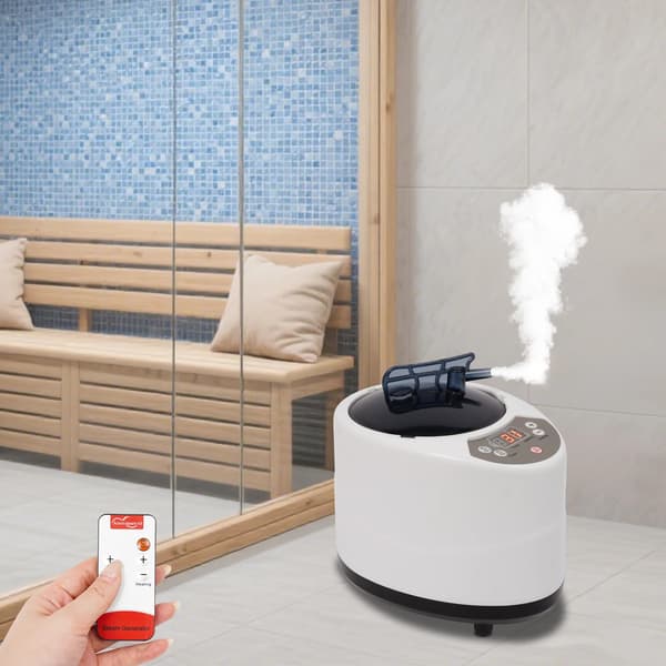Bærbar sauna damper, 3L kapacitet, 1000W effekt, 9 temperaturniveauer, timer 5-95 minutter