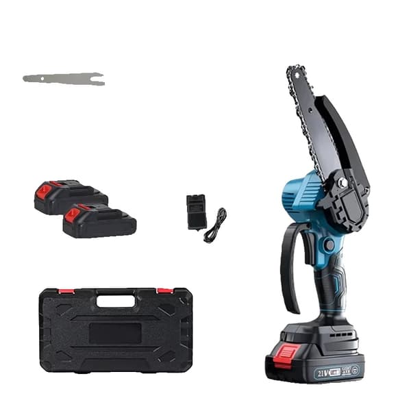 Chainsaw, Handheld Design, Efficient Cutting Performance, Style B-6 inch (2 Battery)