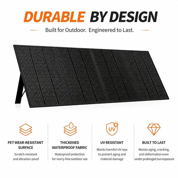 Solpanel, Foldbart Design, Høj Effektivitet,P400W