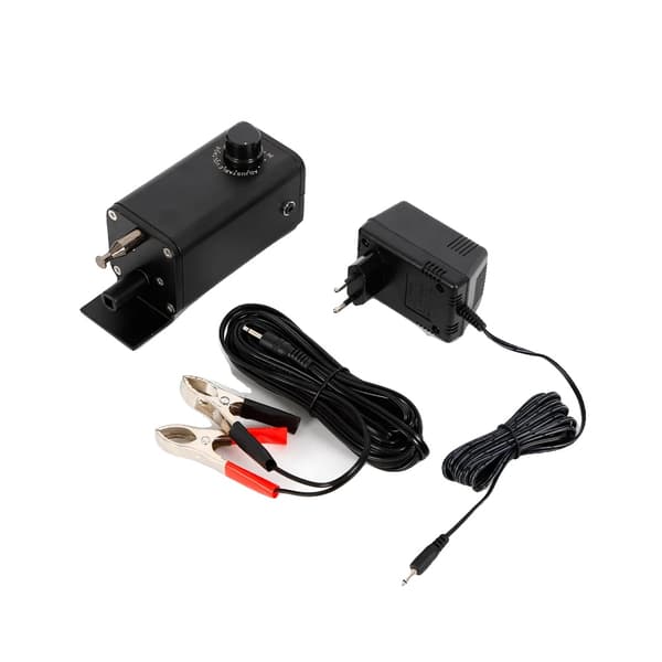 BBQ Grill Motor Kit, Justerbart Moment, Kompakt Design,EU stik, sort