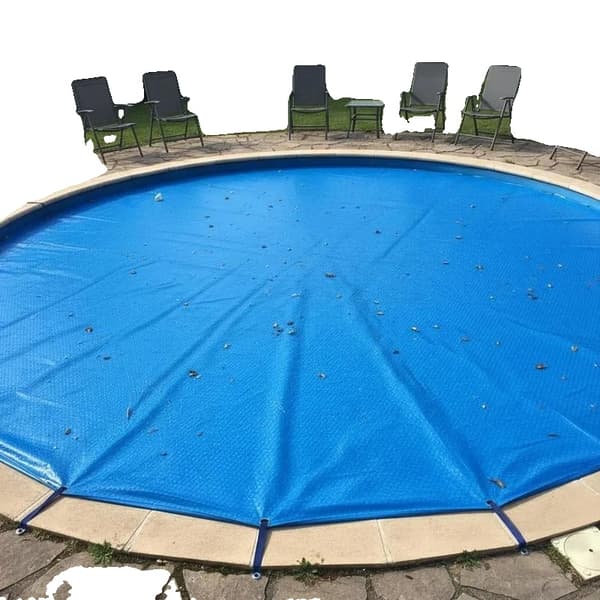 Pooldække, 488 cm Diameter, Holdbart PE Materiale,Blå