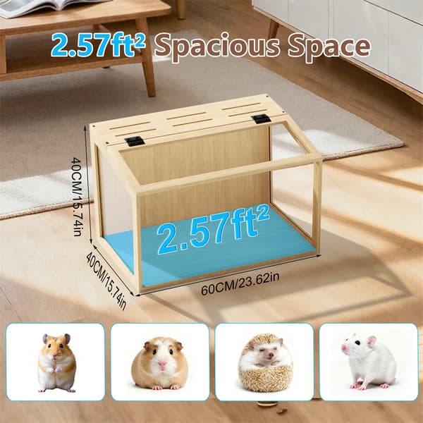 Hamsterbur, Tuggmotståndig Design, Rymlig Interiör,S