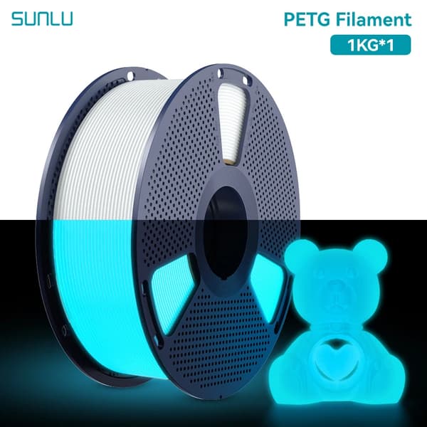 3D-printfilament, selvlysende, PETG-materiale,PETG lysende WTB