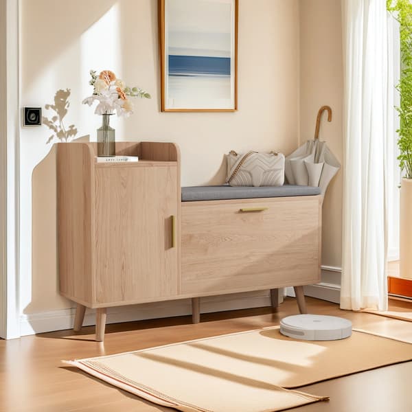 Sko cabinet, vikbara lådor, modern design,Träfärg