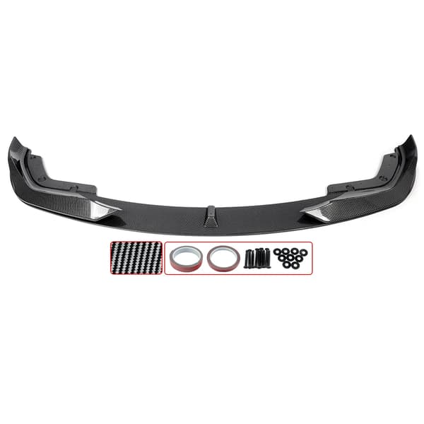 Front Splitter Lip, ABS Plast, Nem Installation,Kulfiberlook