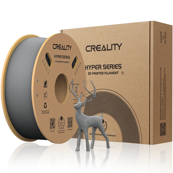 PLA Filament, Hög Hållfasthet, Exakta Dimensioner,1KG-Grå