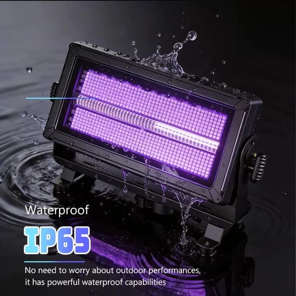 Strobe Lys, IP65 Vandtæt, DMX512 Kontrol,1PCS