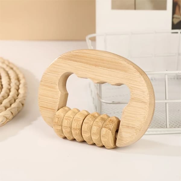 Massageværktøj, Bambuskonstruktion, Ergonomisk Design,GUL