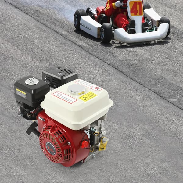 Motor, 4-takts, 7,5 HK,Rød og Sort