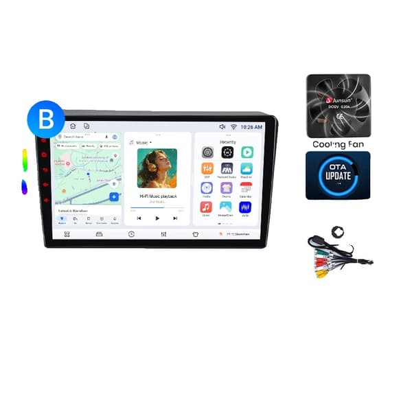 Bilradio, Touchscreen Multimedia Afspiller, Navigationssystem