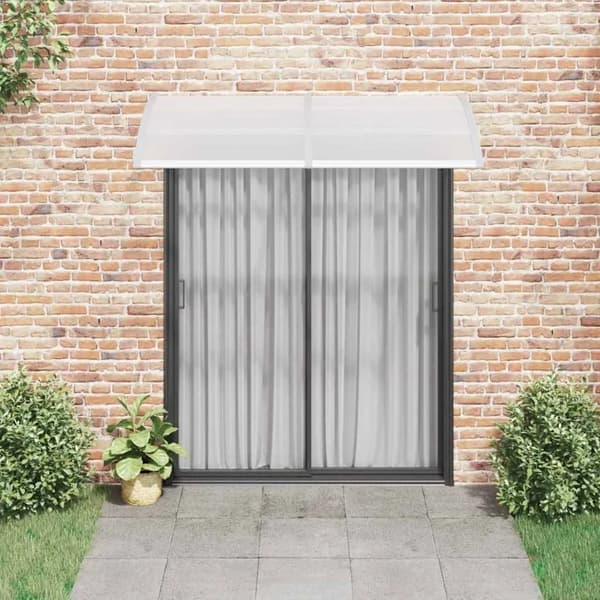 Dørmarkise, Polycarbonatmateriale, Vejrbestandighed,Klar