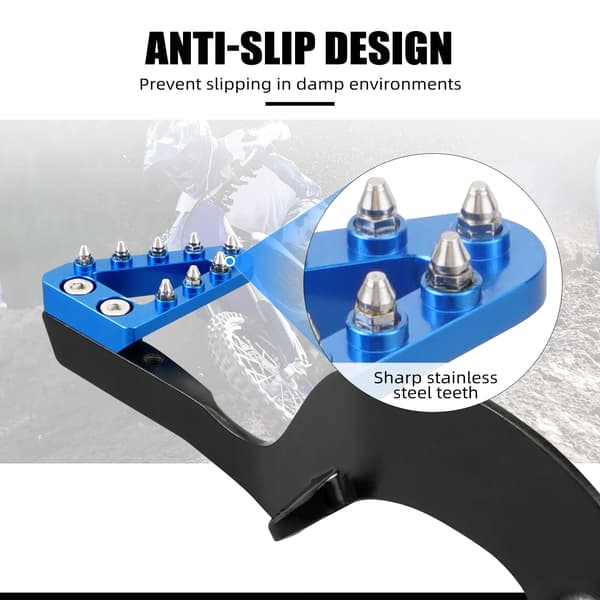 Bromspedalspak, Justerbar Design, Antiglidgrepp,Blå