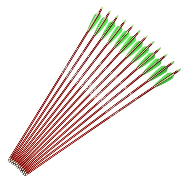 Pil, Aluminium Skaft, Udskiftelig Pilspids,12 pcs