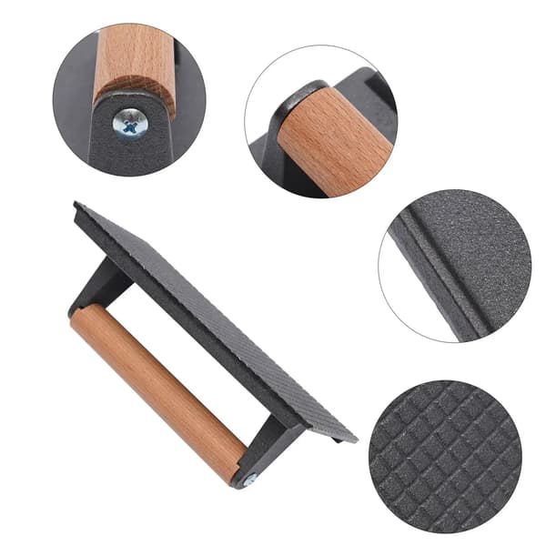Kødpresser, Holdbart Gussejern, Non-Stick Belægning,sort