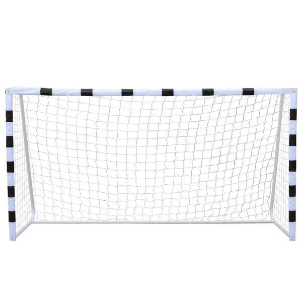 Fodboldmål, Sammenklappeligt Design, Holdbar Konstruktion,Sort og Hvid