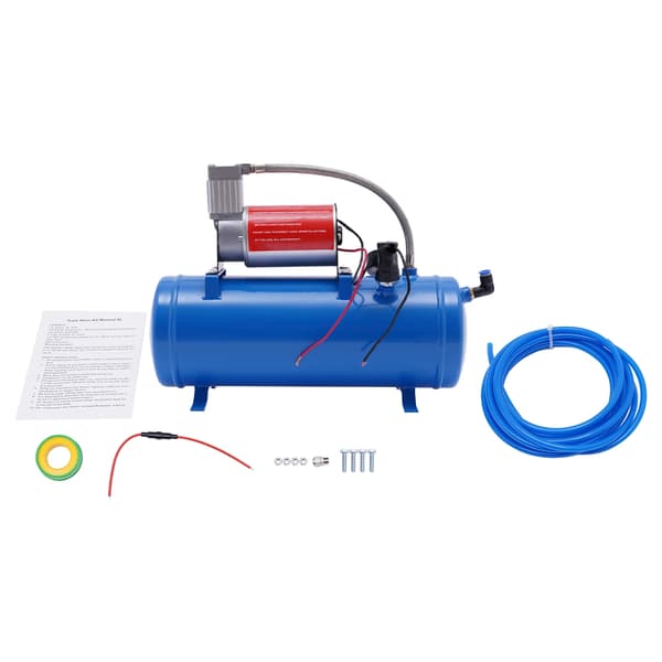 Luftkompressor, 6L tankkapacitet, DC 12V, 23A strøm, maks. tryk 100 Psi, kompakt størrelse