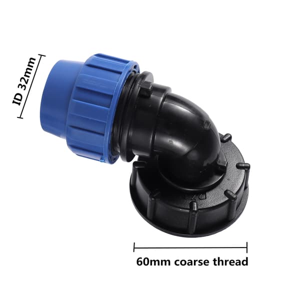 PE-rør reducerende forbindelse, holdbart materiale, alsidig kompatibilitet,32mm L - S60