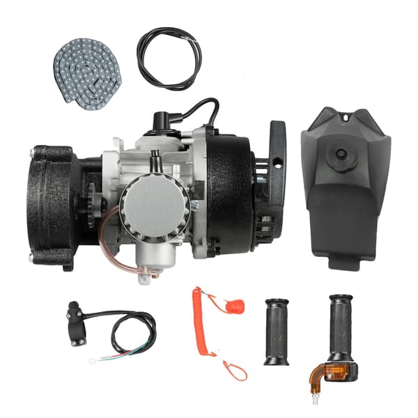 Motorpaket, 2-takt, luftkylning,Silver