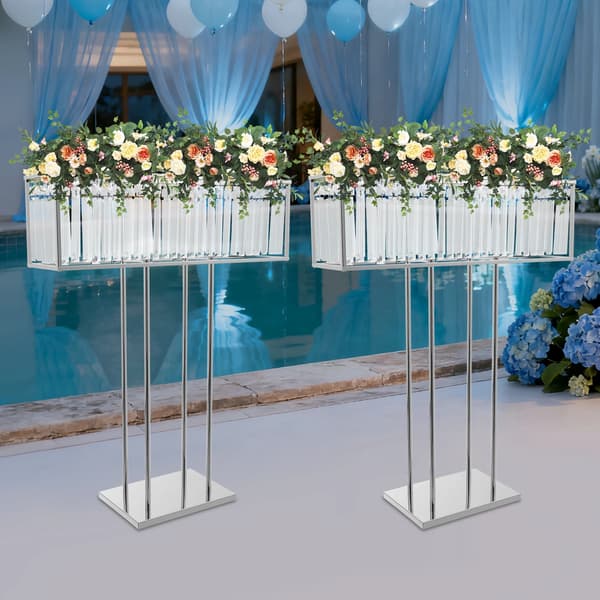 Blomsterstandssæt, Krystaldesign, Robust og Stabil Base,XL