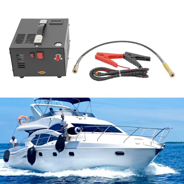 Luftkompressor Pump, 300W Motor, Maximalt Tryck 30 MPa, Lätt Design, Enkel Drift, Kylsystem