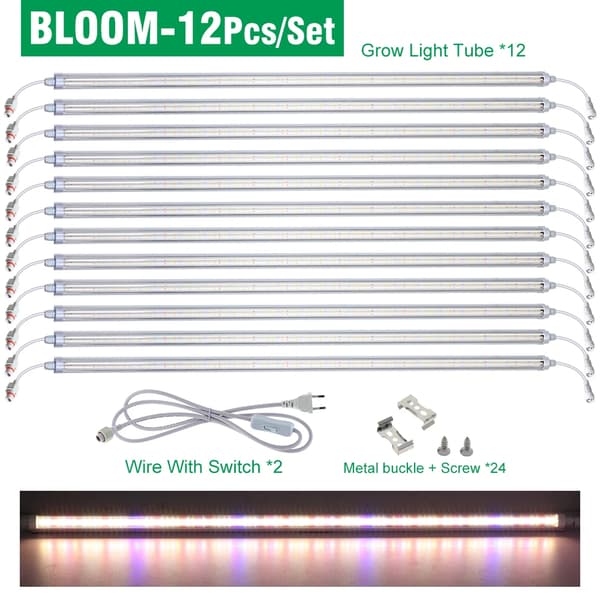 LED-kasvuvalo, täysi spektri, energiatehokas, BLOOM