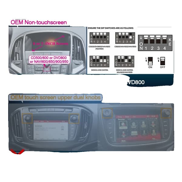 CarPlay och Android Auto Dekoder, Mediaplayback, Enkel Installation,Ingen pekskärm 2008-17