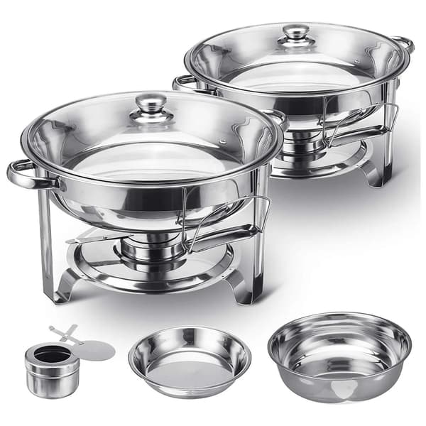 Buffet Chafer, Ruostumaton teräs, 4 litran kapasiteetti,2Pack