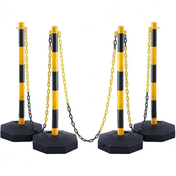 Trafikbarriärer, hög synlighet, reflekterande design, armégrön