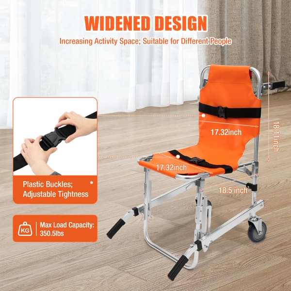 Stolhjælpe, Foldbart Design, Høj Belastningskapacitet,orange