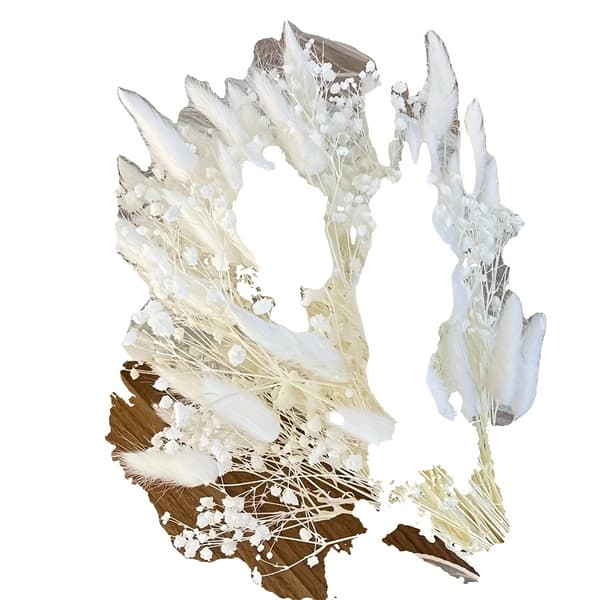 Tørret Blomsterbuket, Elegant Hjemmedekoration, Ideel til Bryllupper,C