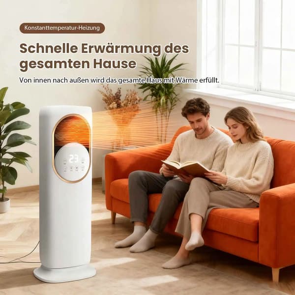 Luftkøler, PTC keramisk opvarmning, 500 W effekt, 220 V spænding, 180° luftstrøm, multifunktionelt design