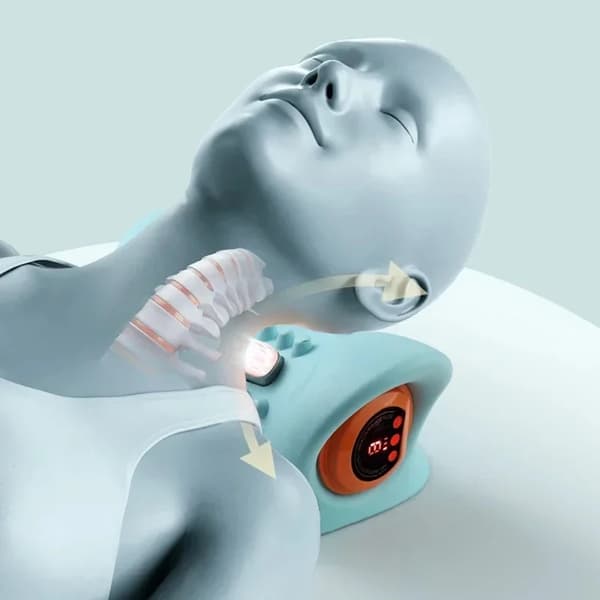 Nakkeafslapper, Elektrisk Massage, Infrarød Varmebehandling,gåse gul