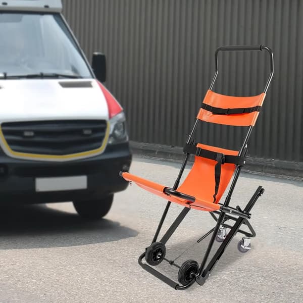 Fällstol, 158 kg lastkapacitet, manuell lyftdesign,orange