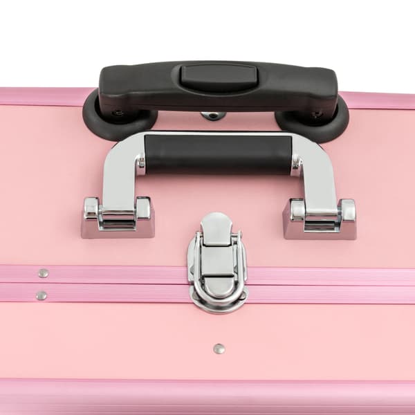 Makeupväska, Rosa Färg, Rektangulär Form, 4 Hjul, 12V Spänning, 50kg Lastkapacitet