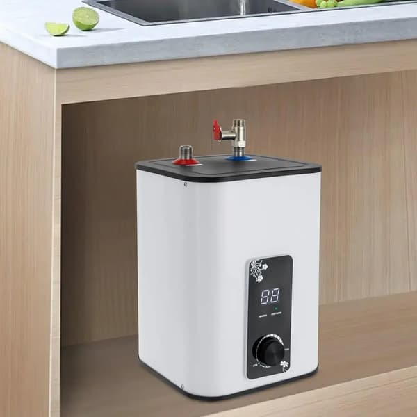 Varmvattenberedare, 1500W Effekt, Termostop Funktion,VIT
