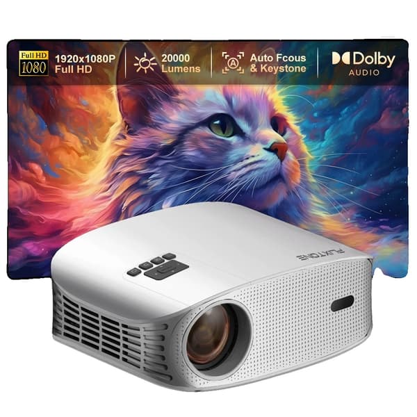 Mini Projektor, 1080P Full HD, Smart LED Beamer,D8W