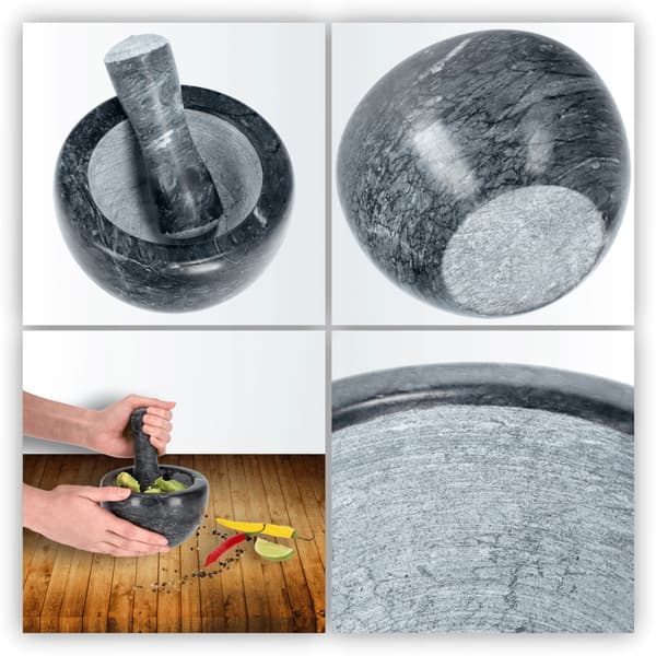 Stenmortel, Klassisk Design, Högkvalitativt Material,GRÅ