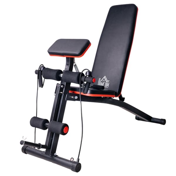 Træningsbænk, Justerbare Positioner, Ergonomisk Design,sort