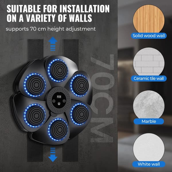 Musik Bokse Maskine, 9 Hastighedsindstillinger, Bluetooth Forbindelse,sort