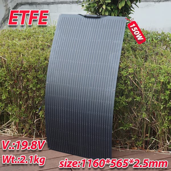 Solpanel, Fleksibelt Design, Høj Effektivitet,150W 1160x565x2.5mm