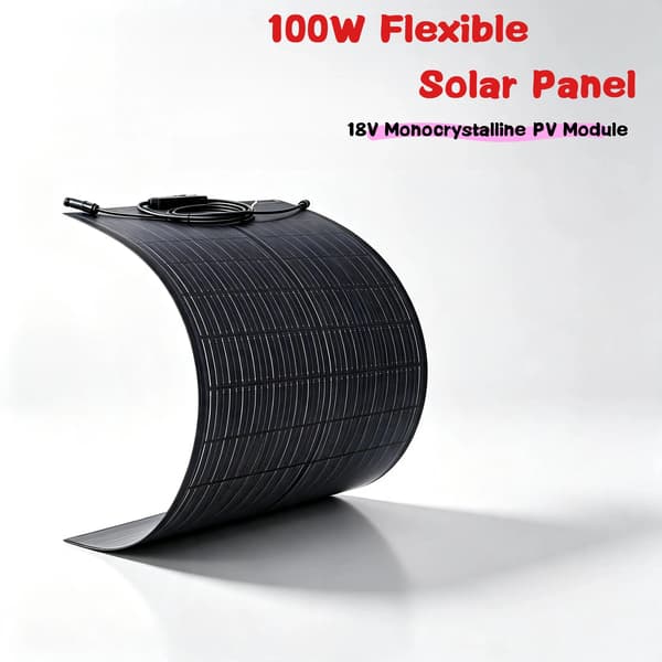 Solpanel, Fleksibelt Design, Høj Effektivitet,1PCS ETFE100W