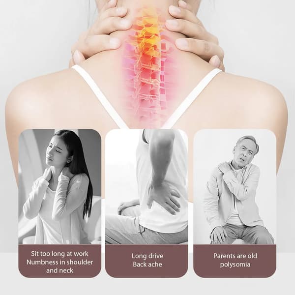 Massage Matta, Multifunktionell Design, Justerbara Intensitetsnivåer,ljusbrun